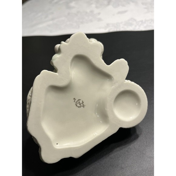 Lenox Easter Bunny Rabbit Flowers Candle Holder Figurine - Picture 13 of 13